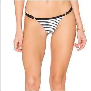 Beach Bunny Swim Renegade Tango Stripped Bikini Bottom Only Size S
